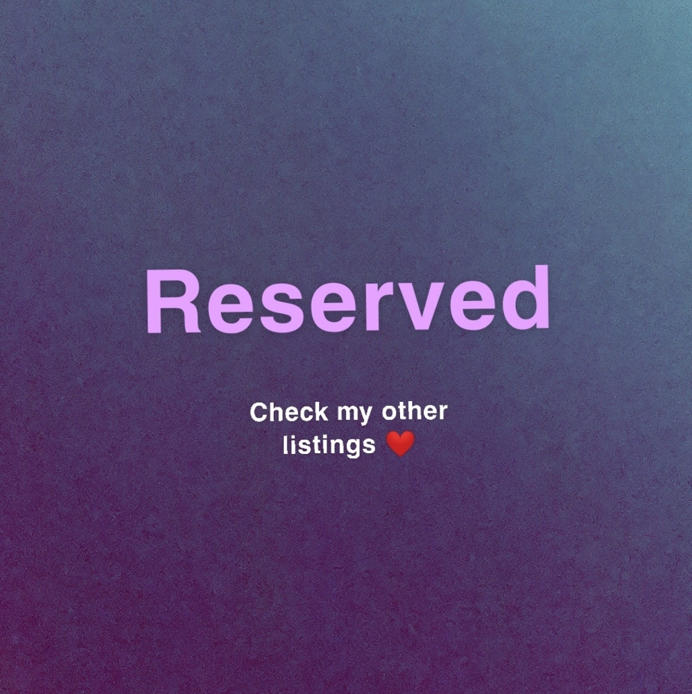 Reserved listing for @graceclothingco